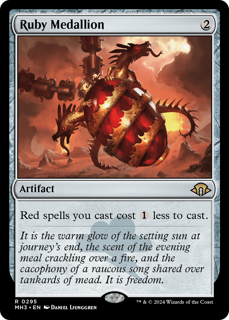 Ruby Medallion (MH3-295)  Foil - Modern Horizons 3