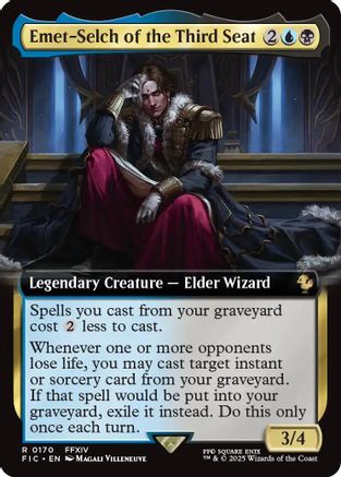 Emet-Selch of the Third Seat (Extended Art) (FIC-170)  Foil - Commander: FINAL FANTASY