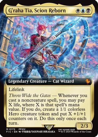 G'raha Tia, Scion Reborn (Extended Art) (FIC-172) - Commander: FINAL FANTASY