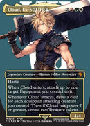 Cloud, Ex-SOLDIER (Borderless) (Surge Foil) (FIC-210)  Foil - Commander: FINAL FANTASY