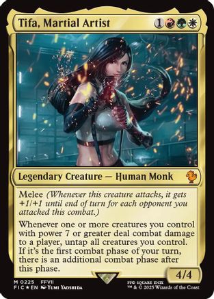 Tifa, Martial Artist (Surge Foil) (FIC-225)  Foil - Commander: FINAL FANTASY