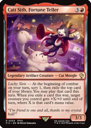 Cait Sith, Fortune Teller (FIC-054)  - Commander: FINAL FANTASY