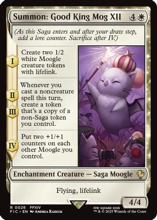 Summon: Good King Mog XII (FIC-026)  - Commander: FINAL FANTASY
