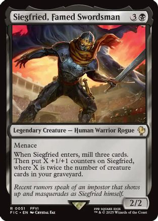 Siegfried, Famed Swordsman (FIC-051)  - Commander: FINAL FANTASY