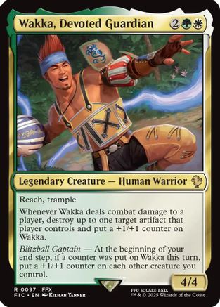 Wakka, Devoted Guardian (FIC-097)  - Commander: FINAL FANTASY