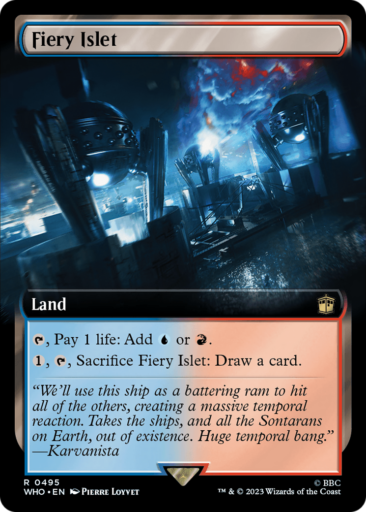 Fiery Islet (Extended Art) (WHO-495)  - Doctor Who: (Extended Art)