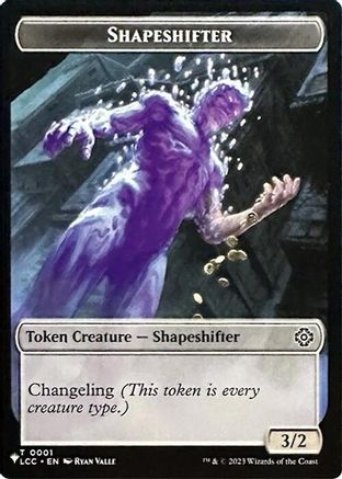 Shapeshifter // Cat Double-Sided Token (LIST-1 // 11)  - Secret Lair Drop Series