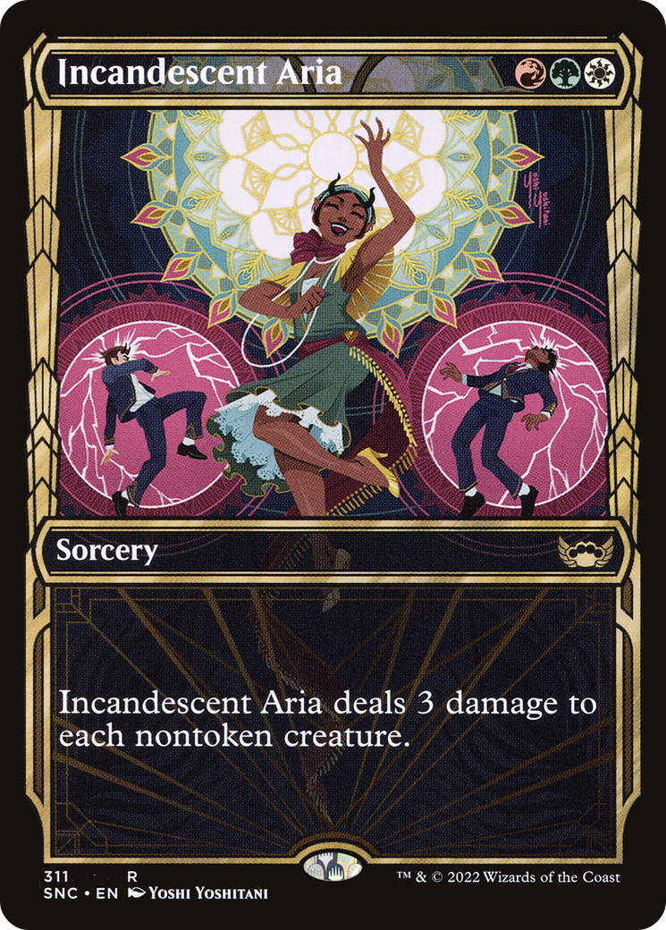 Incandescent Aria (Showcase) (SNC-311)  - Streets of New Capenna: (Showcase)