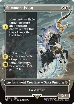 Summon: Ixion (Borderless) (FIC-195)  Foil - Commander: FINAL FANTASY