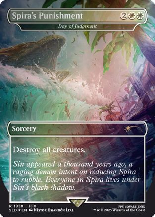 Spira's Punishment - Day of Judgment (Rainbow Foil) (SLD-1858)  Foil - Secret Lair Drop Series