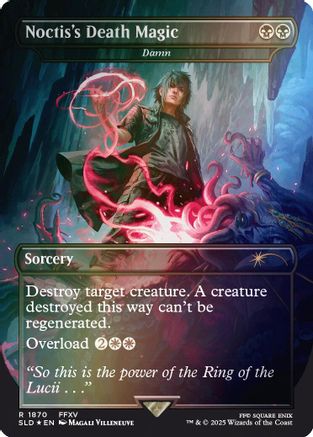 Noctis's Death Magic - Damn (Rainbow Foil) (SLD-1870)  Foil - Secret Lair Drop Series