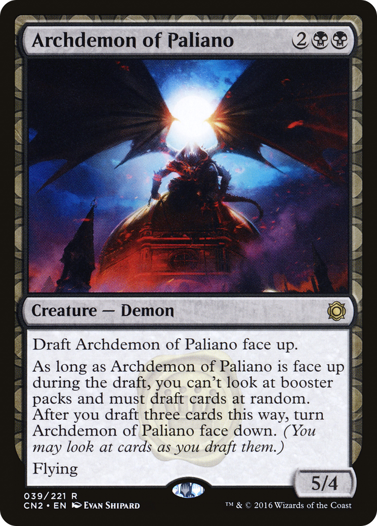 Archdemon of Paliano (CN2-039)  Foil - Conspiracy: Take the Crown: (draft)