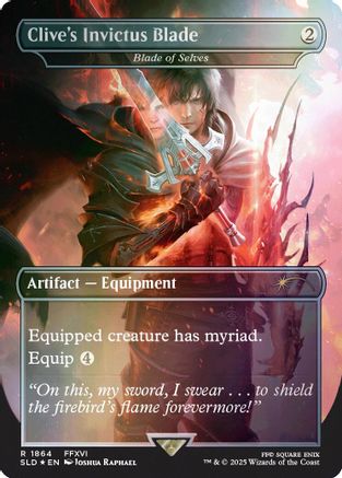 Clive's Invictus Blade - Blade of Selves (Rainbow Foil) (SLD-1864)  Foil - Secret Lair Drop Series