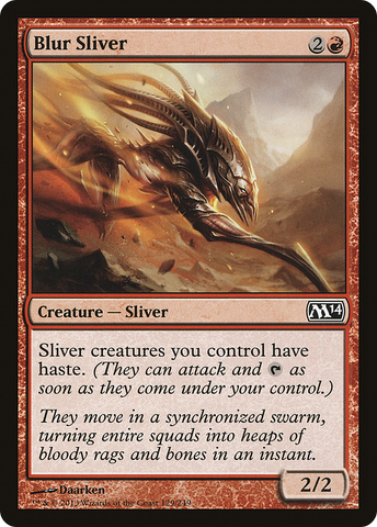 Blur Sliver (M14-129)  Foil - Magic 2014