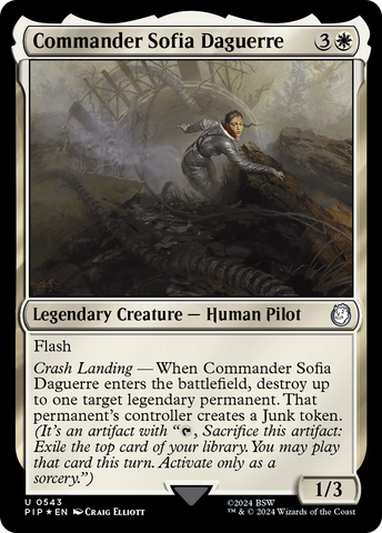 Commander Sofia Daguerre (Surge Foil) (PIP-543)  Foil - Fallout