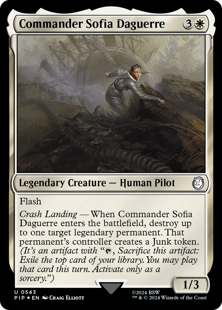 Commander Sofia Daguerre (Surge Foil) (PIP-543) - Fallout Foil