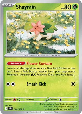 Shaymin 010/182 - Reverse Holofoil SV10 Destined Rivals