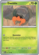 Dwebble 011  - Reverse Holofoil SV10 Destined Rivals - Common
