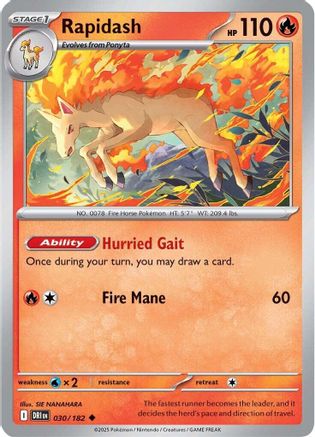 Rapidash 030/182  SV10 Destined Rivals