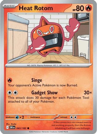 Heat Rotom 043/182  SV10 Destined Rivals