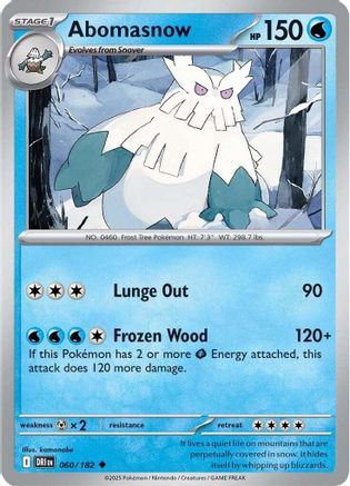 Abomasnow 060 - Reverse Holofoil SV10 Destined Rivals