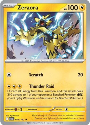 Zeraora 078 - Holofoil SV10 Destined Rivals