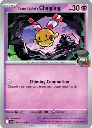 Team Rocket's Chingling 085/182  SV10 Destined Rivals
