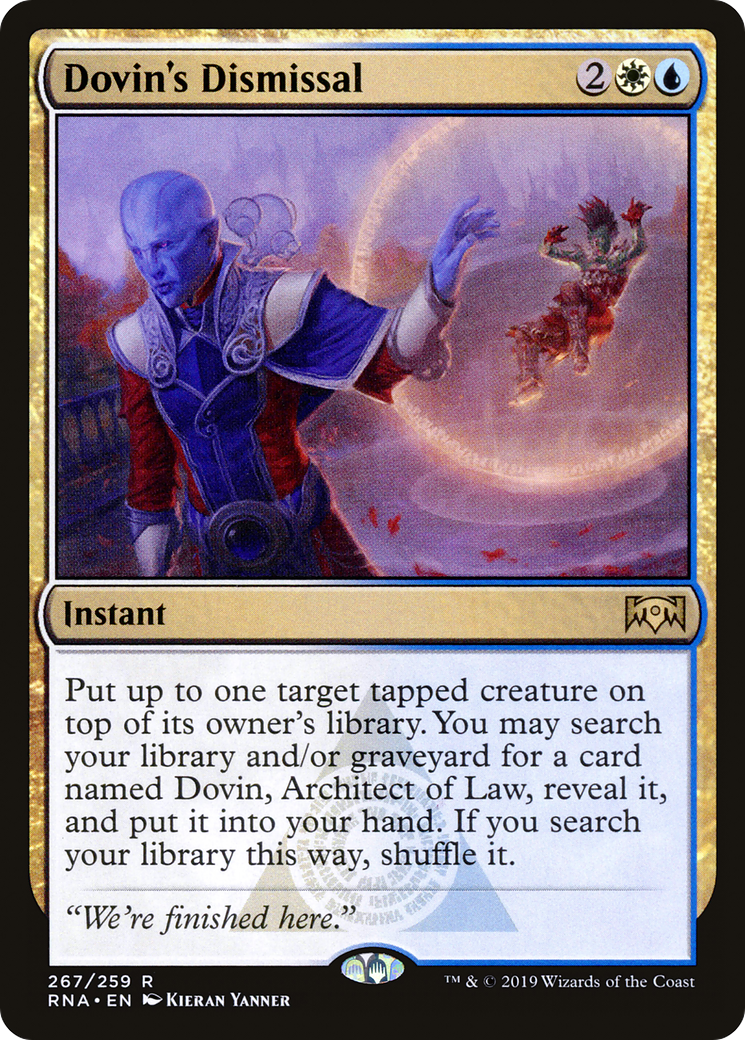 Dovin's Dismissal (RNA-267)  - Ravnica Allegiance
