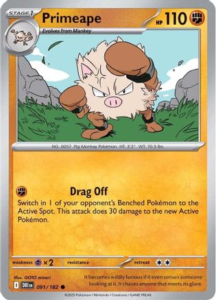 Primeape 091/182  SV10 Destined Rivals