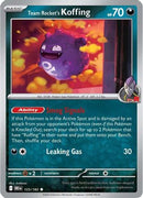 Team Rocket's Koffing 125 - Reverse Holofoil SV10 Destined Rivals