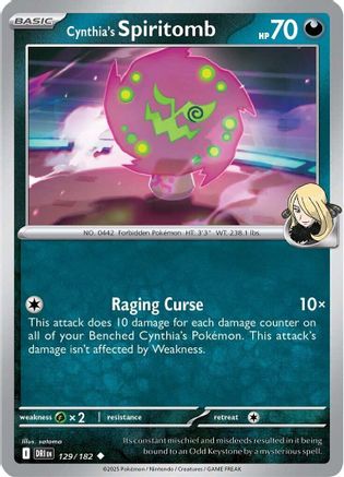 Cynthia's Spiritomb 129  SV10 Destined Rivals