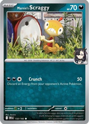 Marnie's Scraggy 132/182  SV10 Destined Rivals