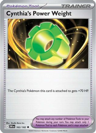 Cynthia's Power Weight 162 - Reverse Holofoil SV10 Destined Rivals