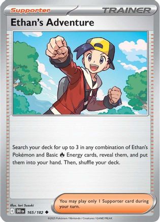Ethan's Adventure 165/182 - Reverse Holofoil SV10 Destined Rivals