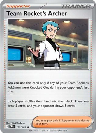 Team Rocket's Archer 170/182  SV10 Destined Rivals