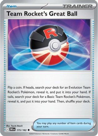 Team Rocket's Great Ball 175/182  SV10 Destined Rivals
