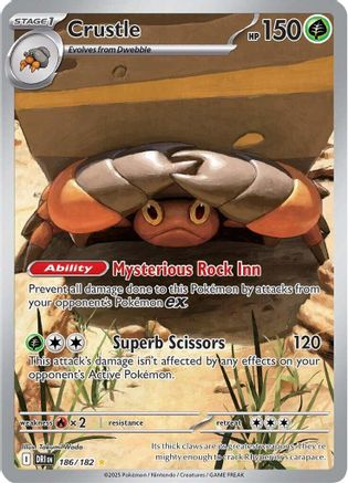 Crustle 186/182 - Holofoil SV10 Destined Rivals