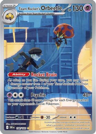 Team Rocket's Orbeetle 198/182 - Holofoil SV10 Destined Rivals