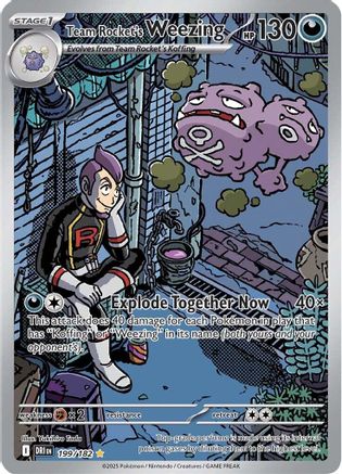 Team Rocket's Weezing 199/182 - Holofoil SV10 Destined Rivals