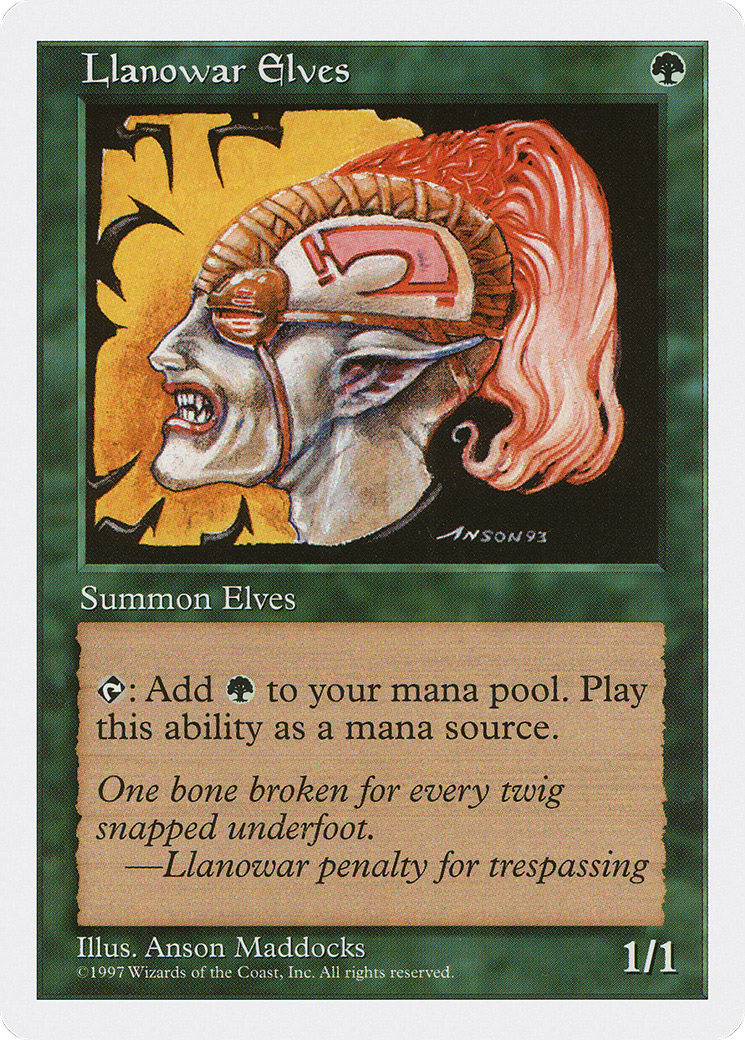 Llanowar Elves (5ED-)  - Fifth Edition