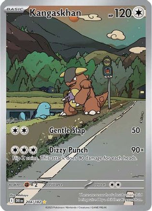 Kangaskhan 204/182  - Holofoil SV10 Destined Rivals - Illustration Rare