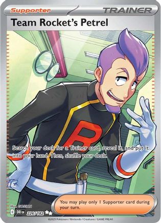 Team Rocket's Petrel 226/182 - Holofoil SV10 Destined Rivals