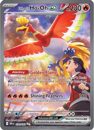 Ethan's Ho-Oh Ex 230/182  - Holofoil SV10 Destined Rivals - Special Illustration Rare