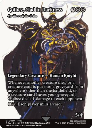 Golbez, Clad In Darkness - Syr Konrad, the Grim (FCA-010) - FINAL FANTASY: Through the Ages Foil