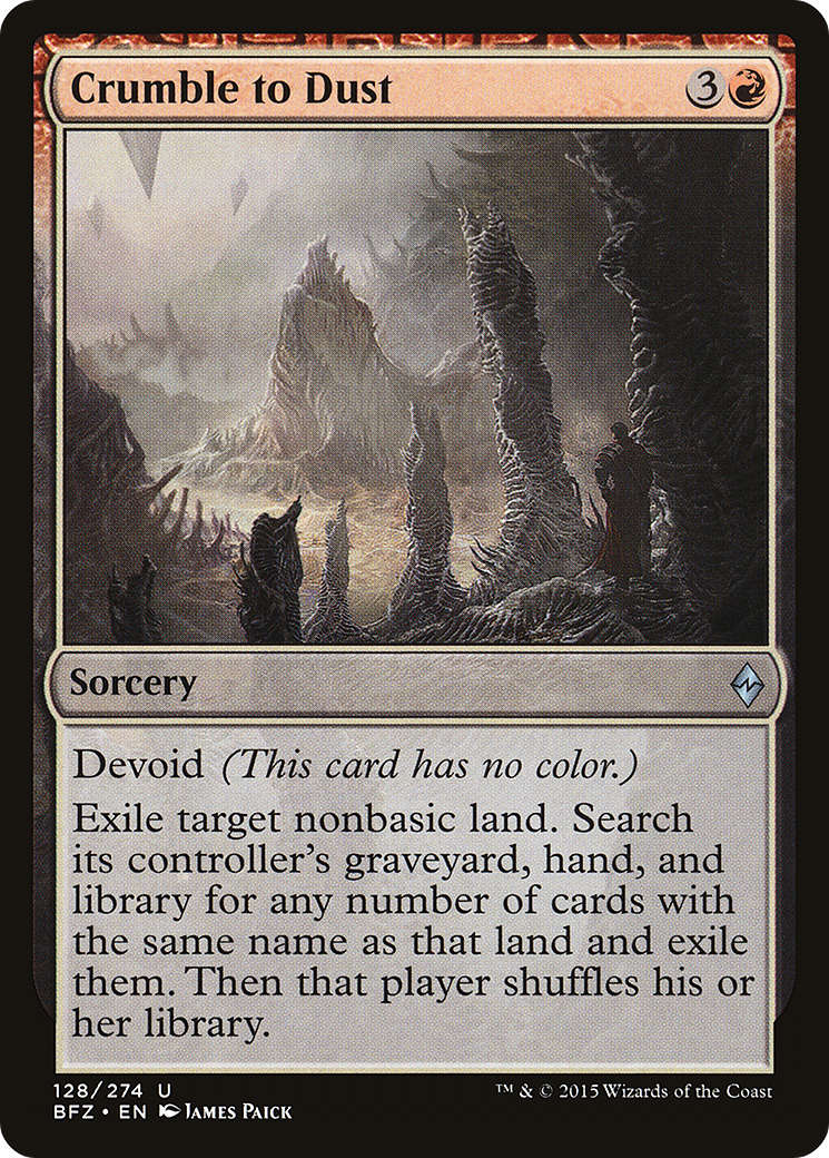 Crumble to Dust (BFZ-128)  Foil - Battle for Zendikar: (devoid)