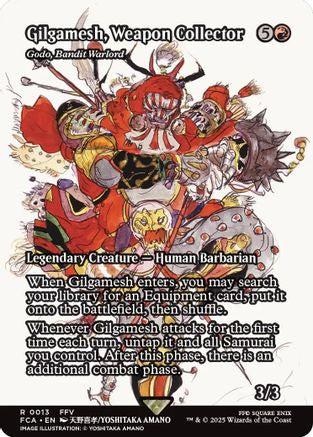 Gilgamesh, Weapon Collector - Godo, Bandit Warlord (Showcase) (FCA-013)  Foil - FINAL FANTASY: Through the Ages