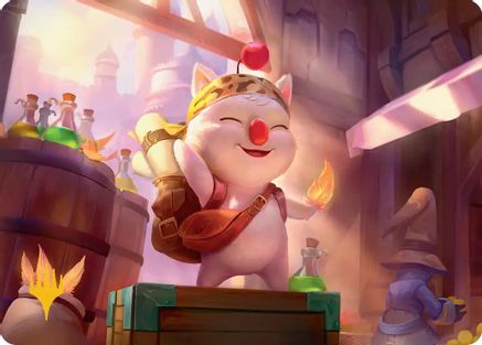 Stiltzkin, Moogle Merchant Art Card (Gold-Stamped Planeswalker Symbol) (AAFIN-003) - Art Series: FINAL FANTASY