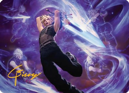 Cloud's Limit Break Art Card (Gold-Stamped Signature) (AAFIN-023) - Art Series: FINAL FANTASY