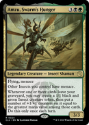 Amzu, Swarm's Hunger (CLU-024)  - Ravnica: Clue Edition