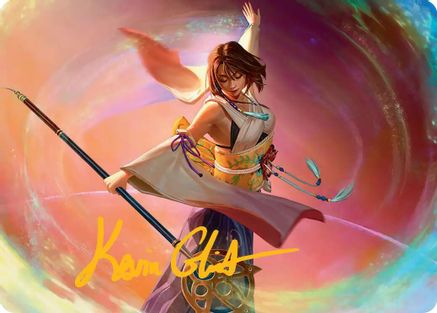 Yuna, Grand Summoner Art Card (Gold-Stamped Signature) (AAFIN-022) - Art Series: FINAL FANTASY